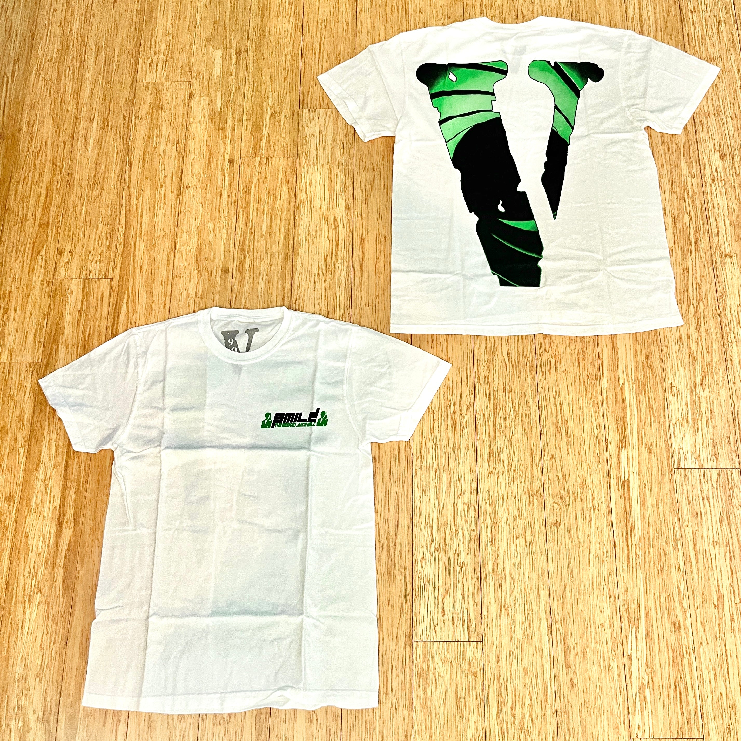 Juice Wrld x XO x Vlone コラボ★Double Agent 半袖Tシャツ Juice Wrld x XO x Vlone Double Agent Tee Natural Men's