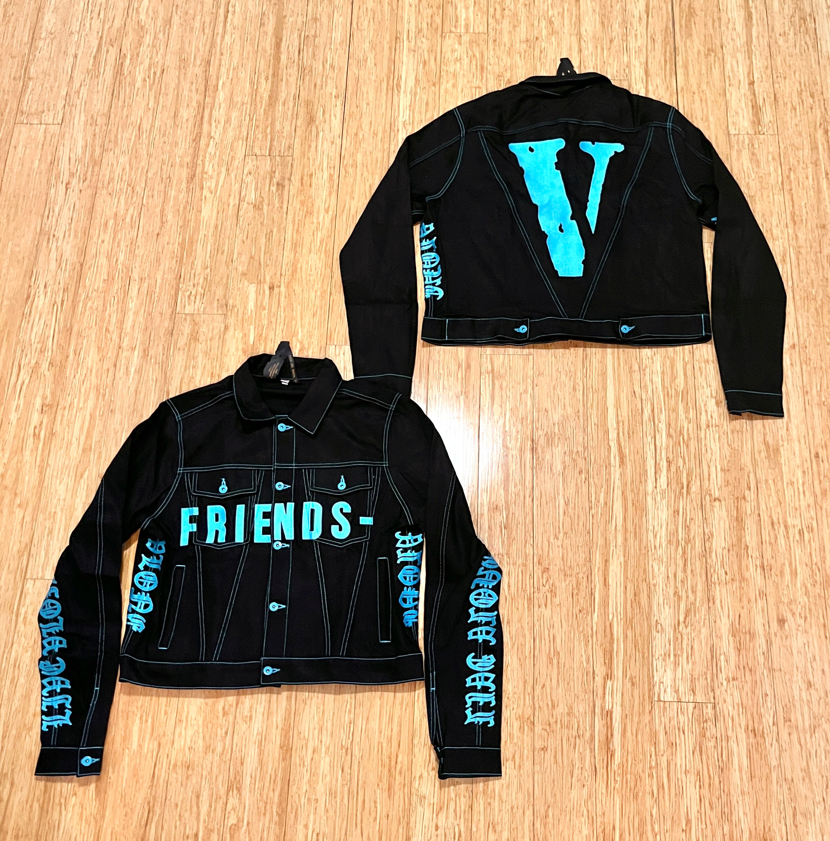 Vlone Old English Denim Jacket Blue – Dream Grails LLC