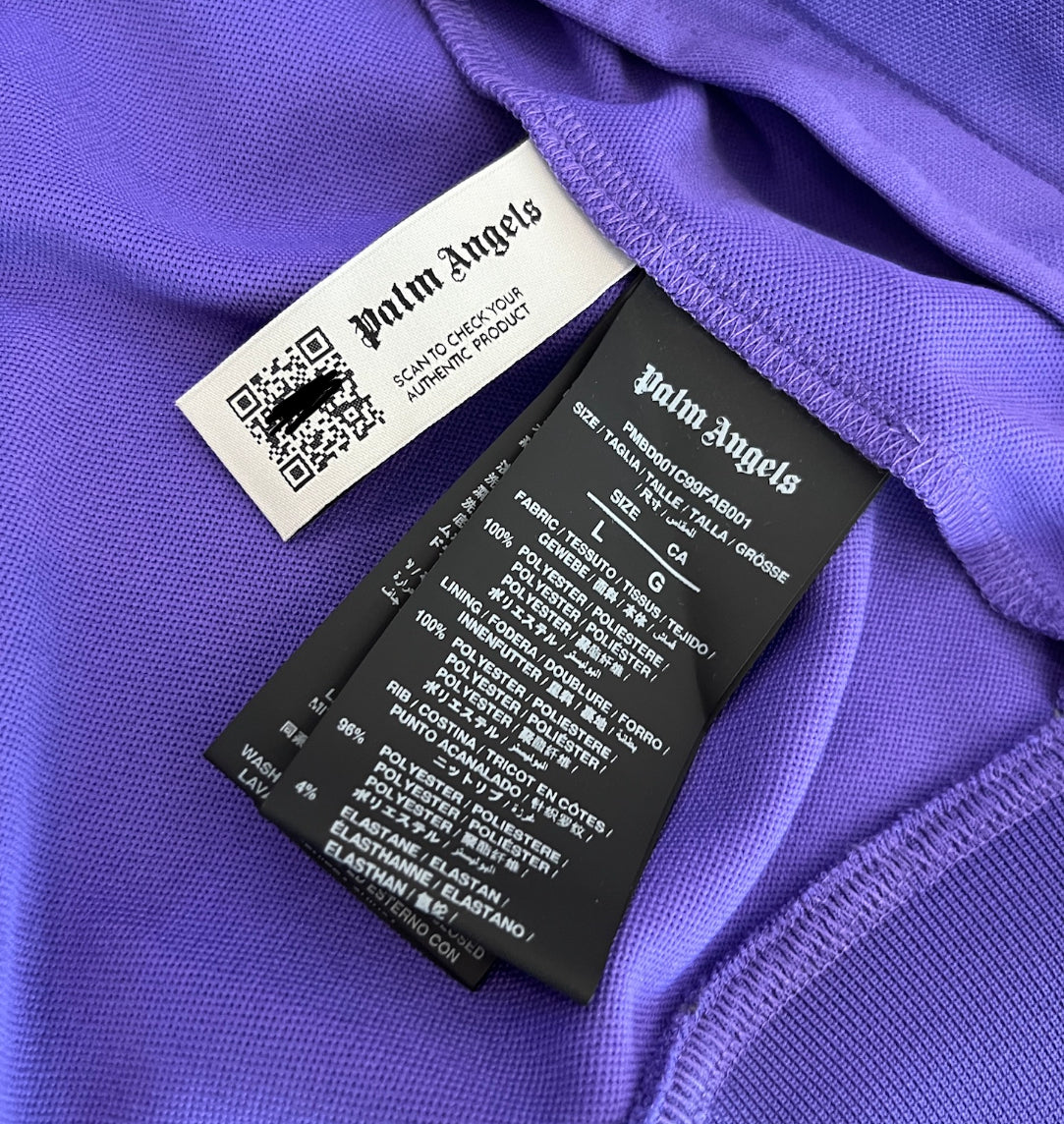 Palm Angels Tracksuit Zip Up Purple