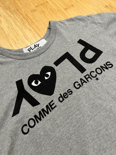 Comme Des Garçons Play Tee Grey