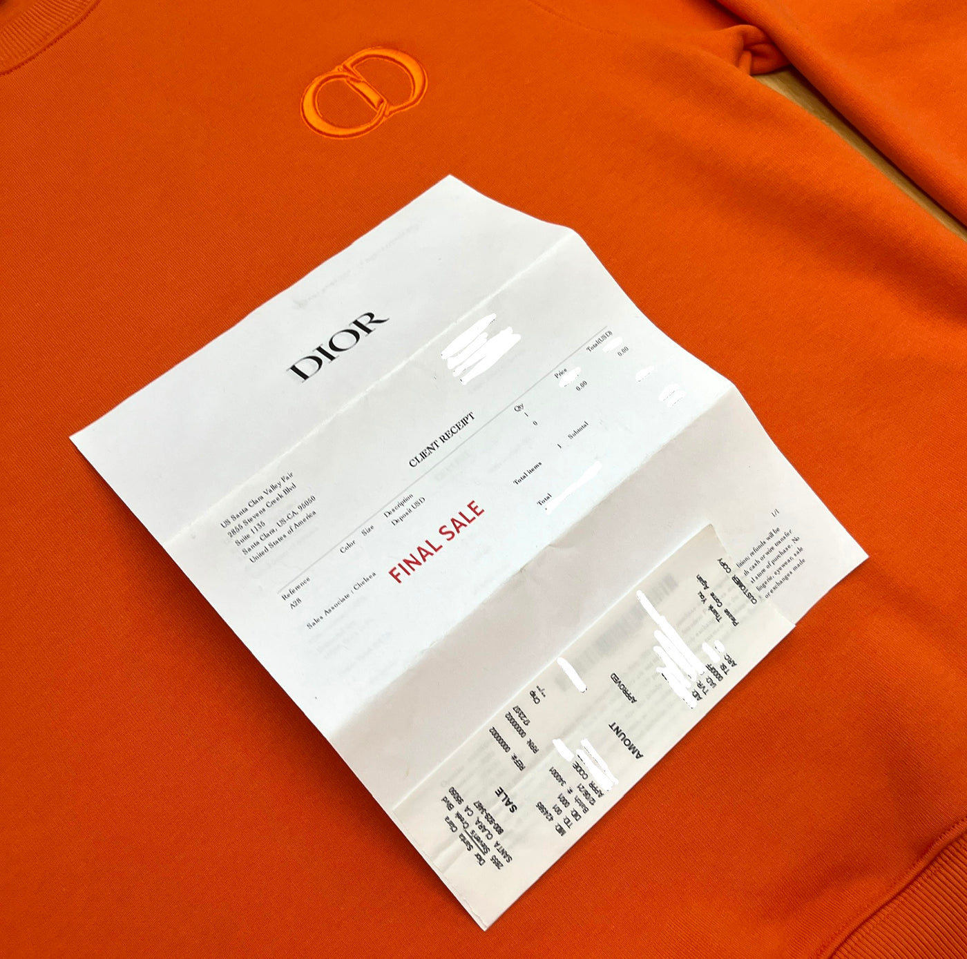 Dior Icon Crewneck Orange