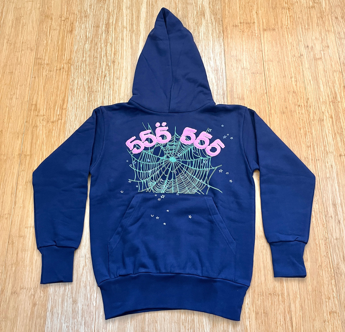 Sp5der Angel Hoodie Navy