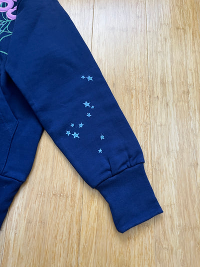 Sp5der Angel Hoodie Navy