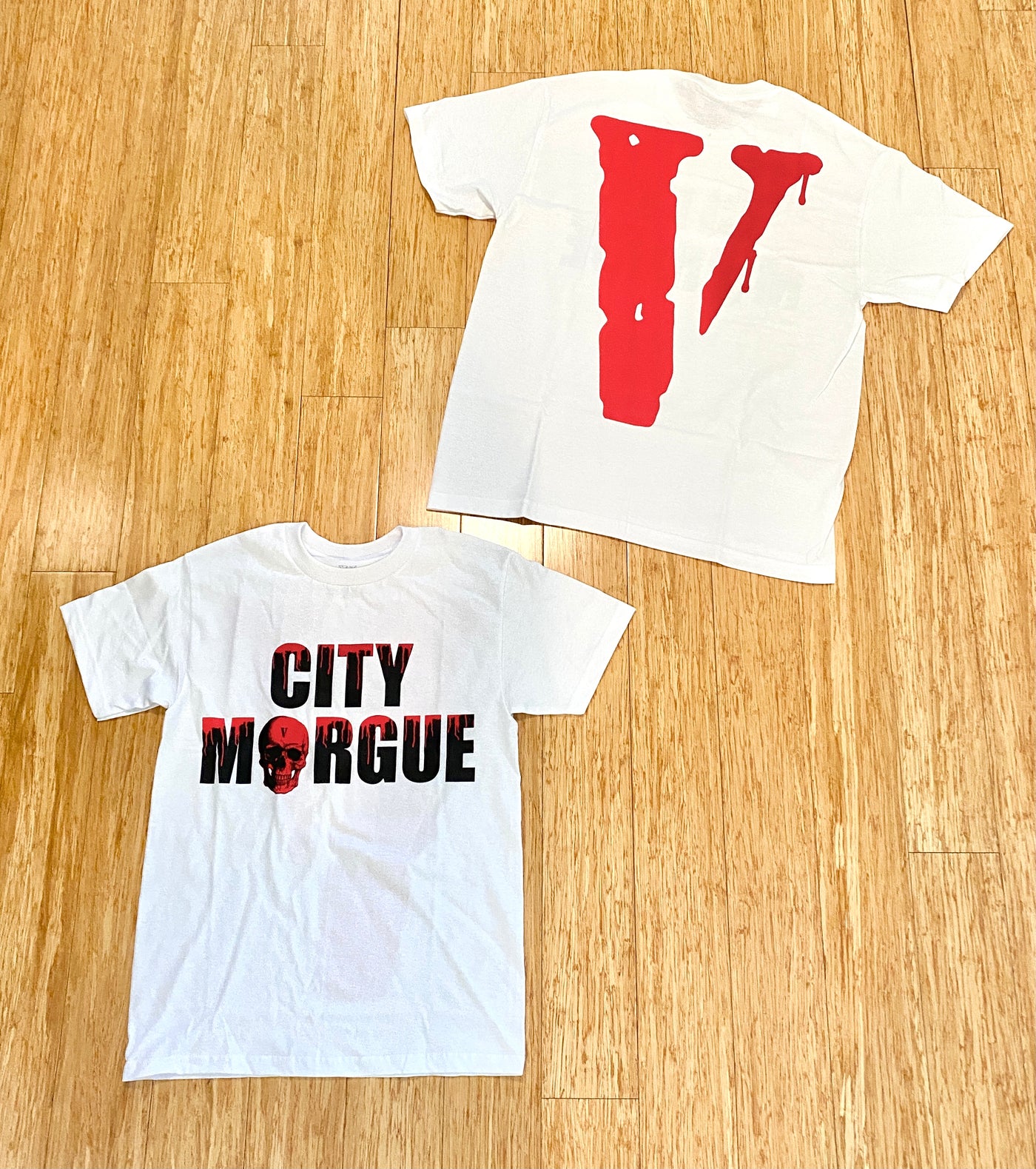 Vlone City Morgue Drip Tee White