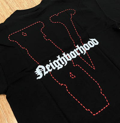 Vlone x Neighborhood Skull Tee Red/Black