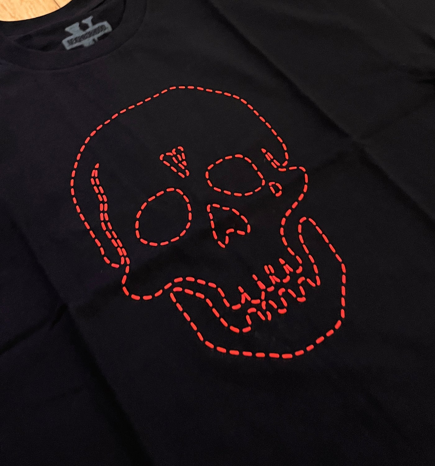 Vlone x Neighborhood Skull Tee Red/Black