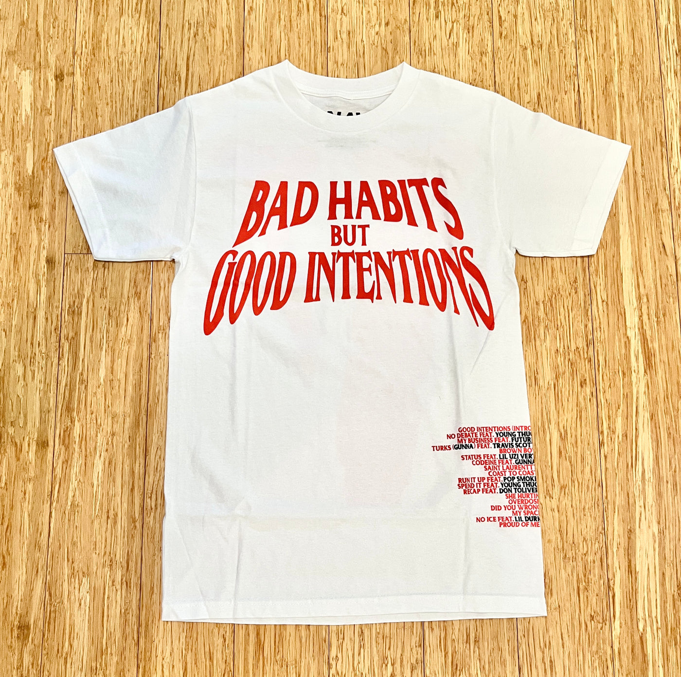 Vlone x NAV Bad Habits Tee White