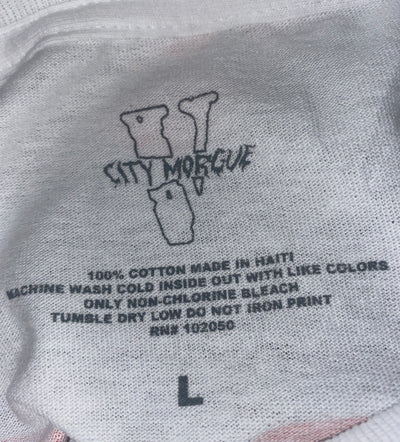 Vlone City Morgue Drip Tee White