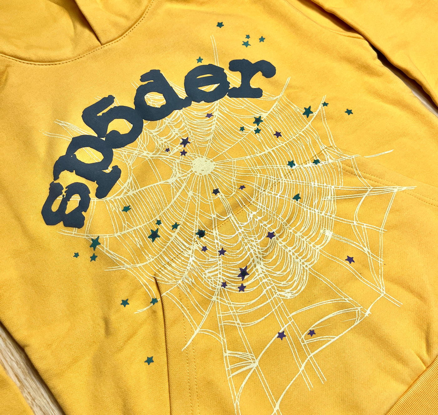 Sp5der Classic Hoodie Yellow