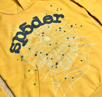 Sp5der Classic Hoodie Yellow