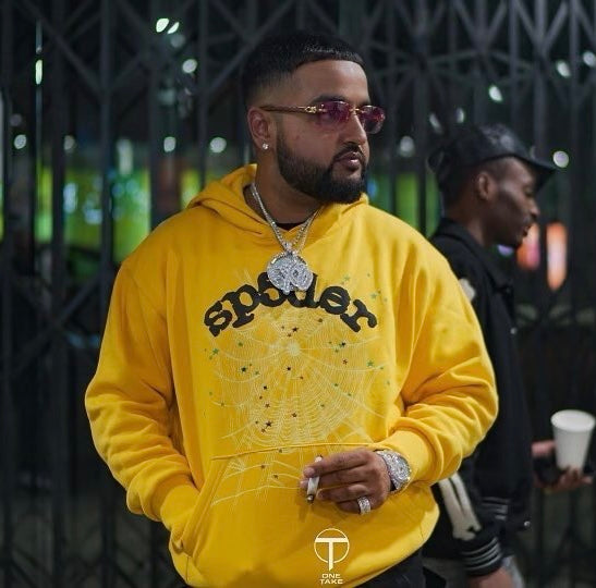 Sp5der Classic Hoodie Yellow