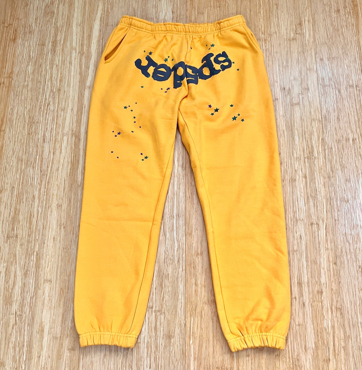 Sp5der Classic Sweatpants Yellow