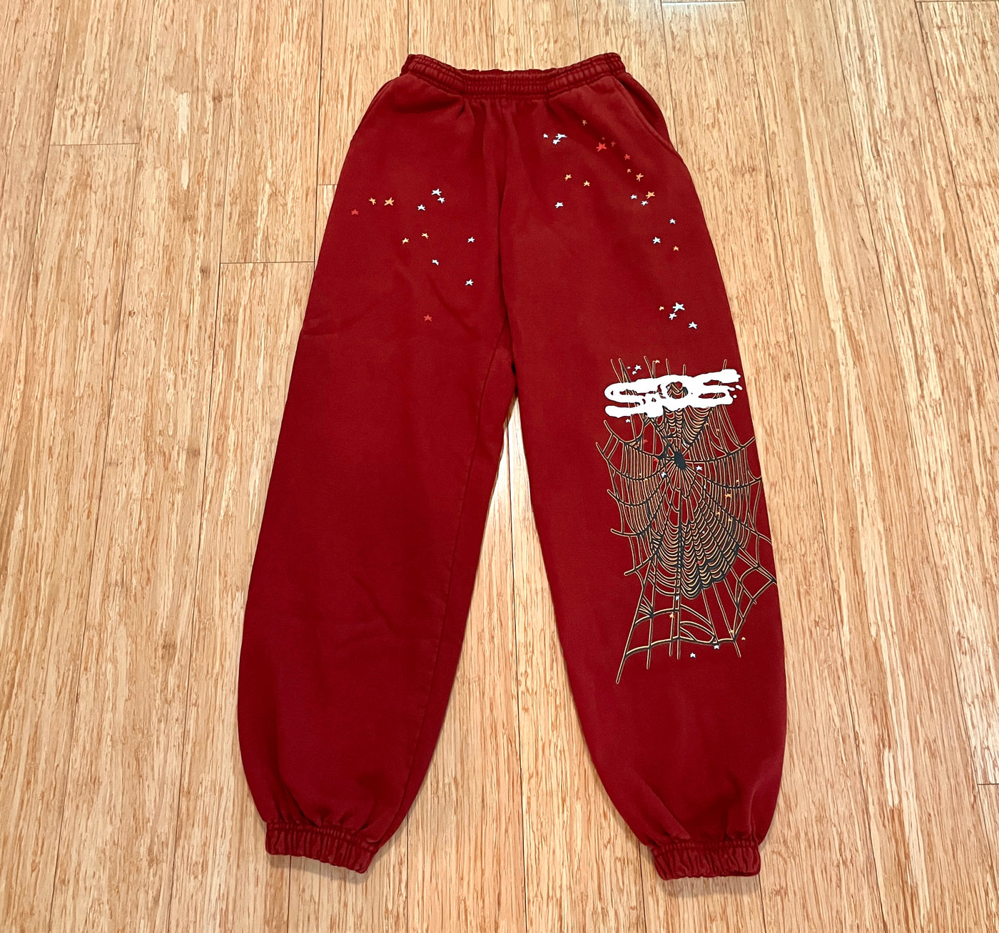 Sp5der Maroon Sweatpants