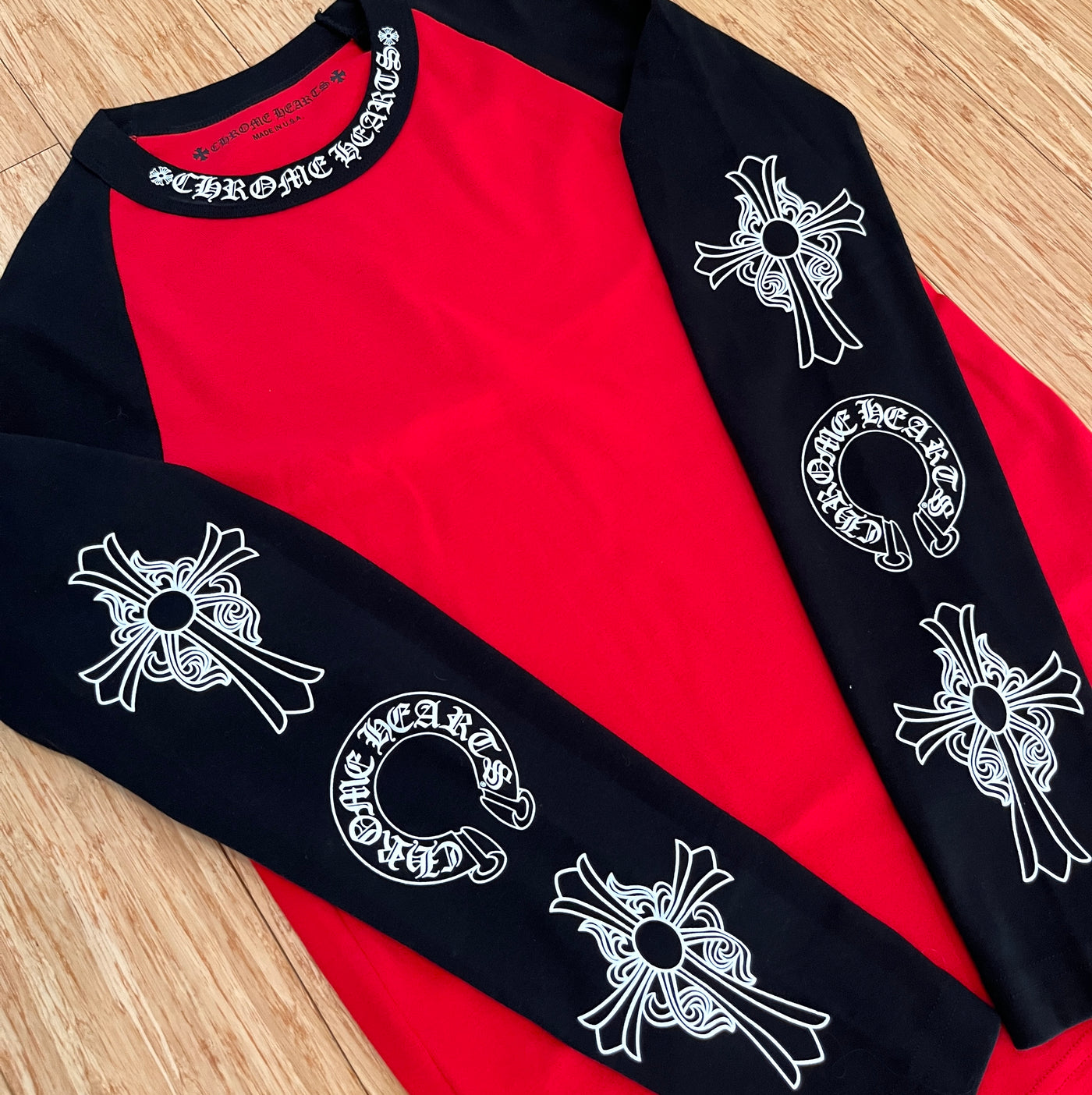 Chrome Hearts Neck Logo Baseball Longsleeve