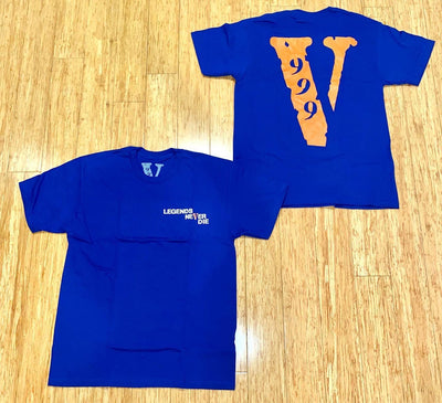 Vlone x Juice WRLD 999 Tee Blue - Dream Grails LLC